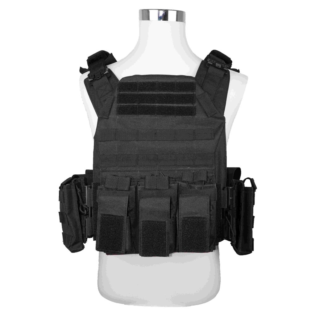 Black Quick-Release Bulletproof Vest V083 | H Win